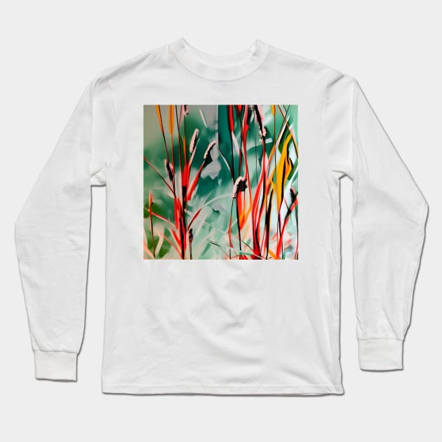 Wild Grass in Late Summer Long Sleeve T-Shirt by DANAROPER